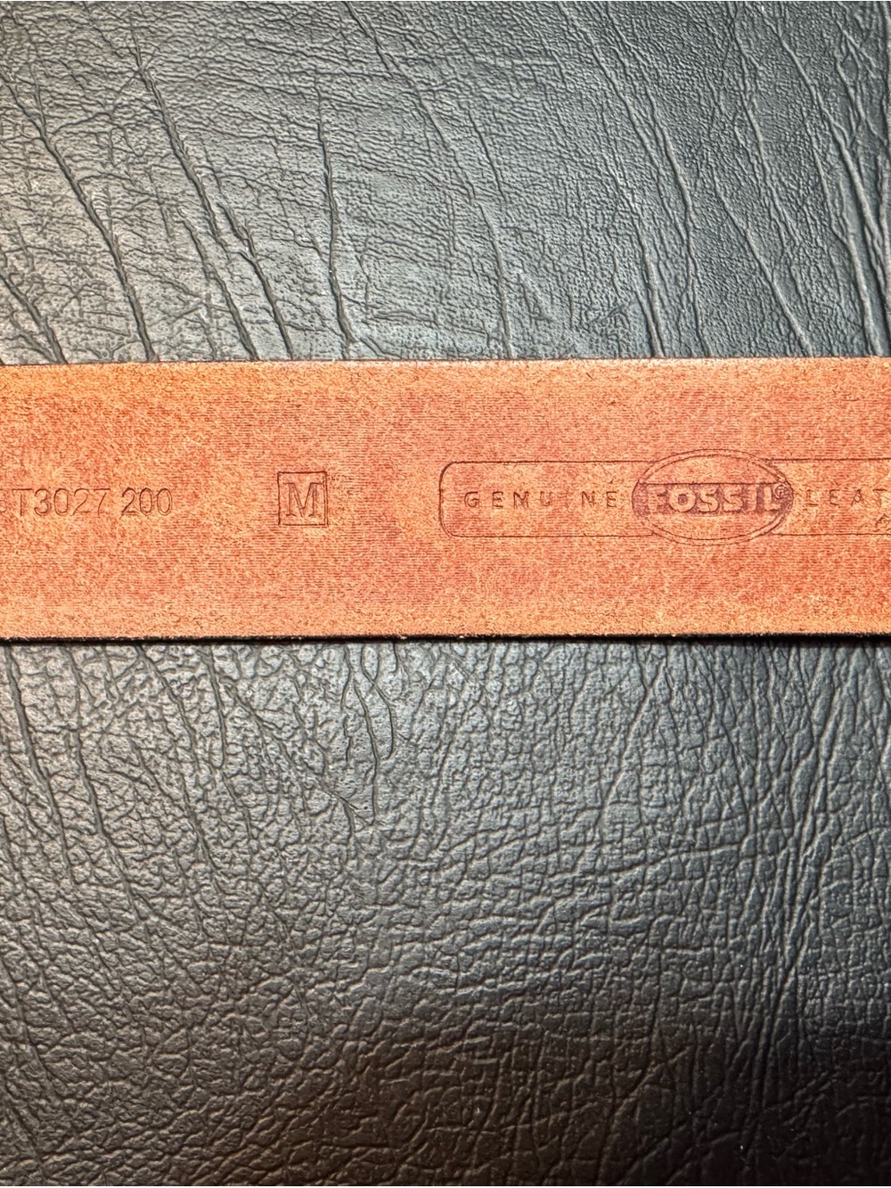 Fossil Genuine Leather Tooled Concho Belt Brown Western Boho Floral Medallion - Picture 7 of 8